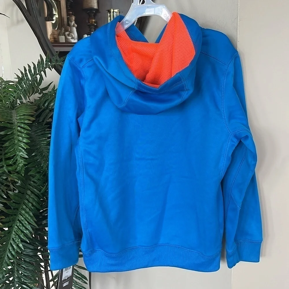 Brand New Nike Awesomeness Blue Orange Hooded Sweatshirt Football Sports Hoodie